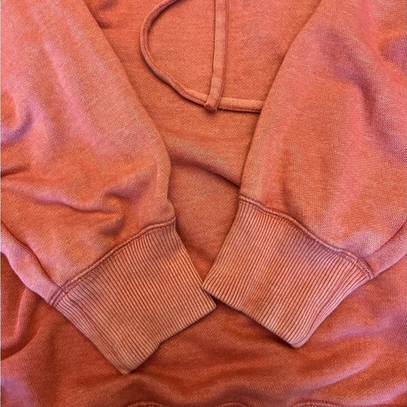 Aerie Warm Rust/Light Red Pullover Wide Neck Oversized Sweatshirt Size XL - Picture 3 of 7